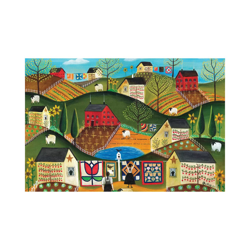 Courtepointes Country Garden, H 12 po x l 18 po x 1,5 po