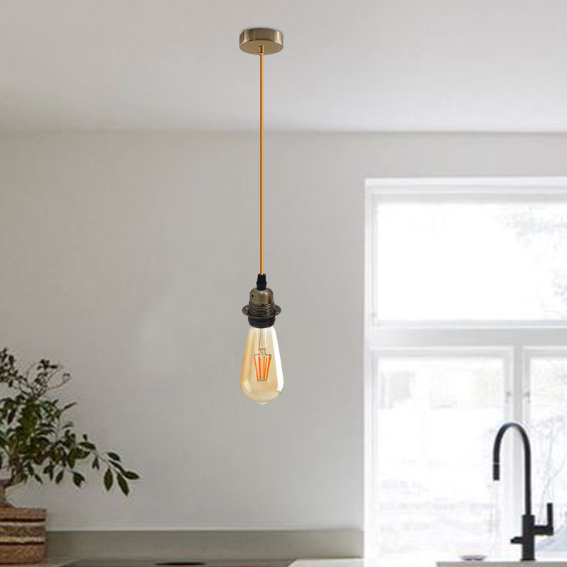 Bardsley 2 - Light Single Pendant, Green Brass, Gold