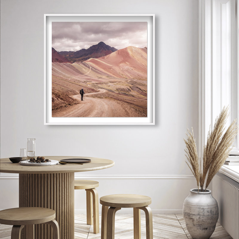 On My Way Print by Oliver Gal, 41.5" H x 41.5" W, White Shadowbox