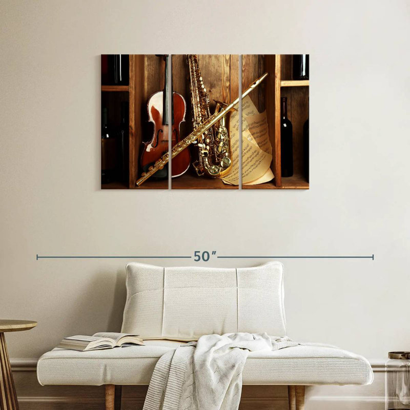 Abarca, instruments de musique classique, H 24 po x l 38 po
