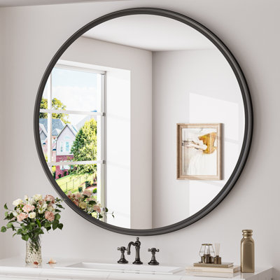 Miroir mural rond en verre trempé Evangerista