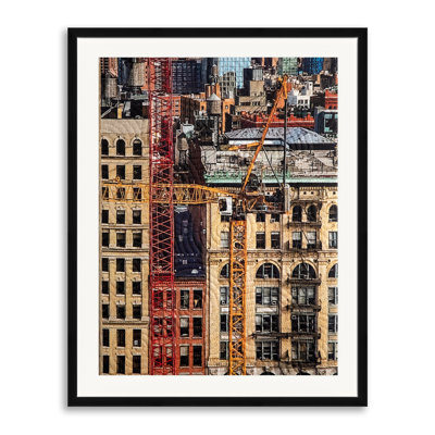 Mercer Street Construction Print by Marilyn Henrion