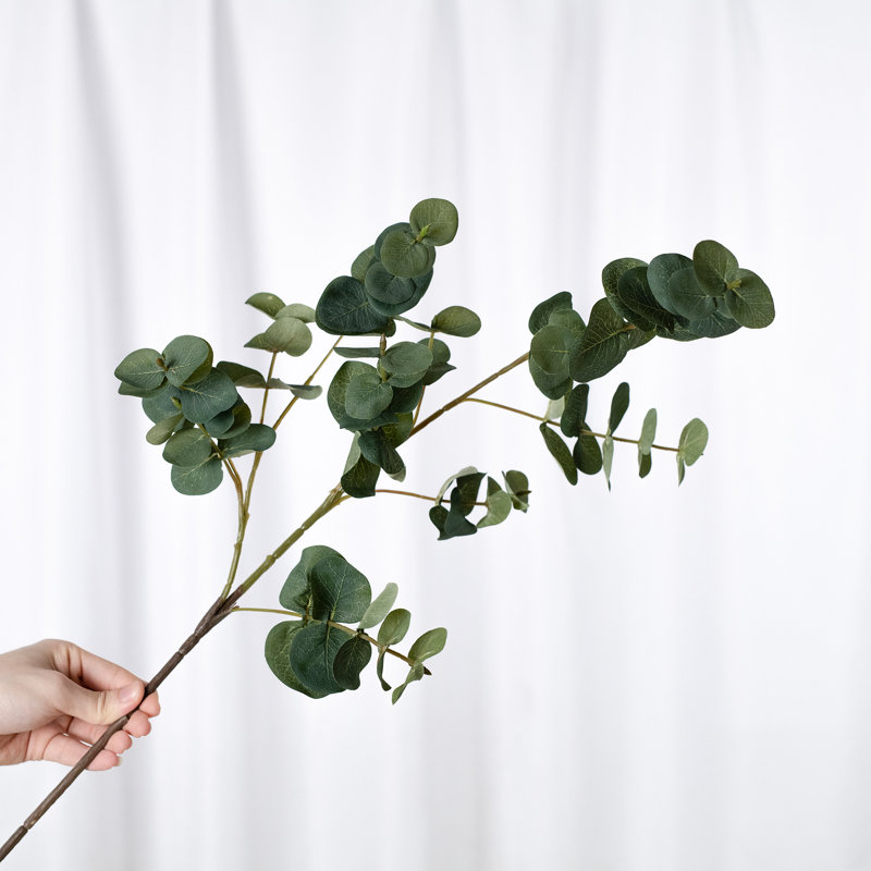 Branche d'eucalyptus artificiel Audet (1 tige), Vert