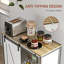 Buffet Farmhouse avec porte de grange coulissante et tablette réglable