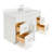 Hamlet 61 " W Freestanding Standard Free Standing 1 Single Vanity Bathroom Vanity With White Quartz Top-94350886