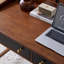 Bureau en bois massif de style français rétro 51,18 po