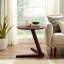 Table de bout en bois d'hévéa