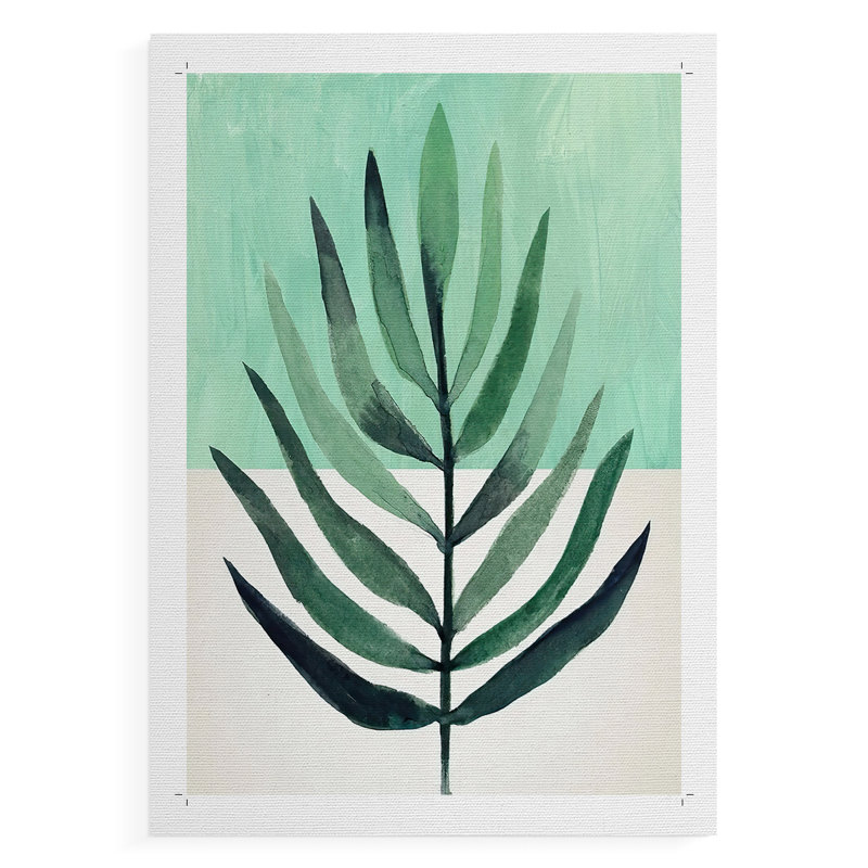 Verging Palm III - reproduction de toile seulement - non encadrée, H 12 po x l 8 po