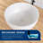 51'' Round Freestanding Tub Solid Surface Freestanding Deep Soaking Bathtub