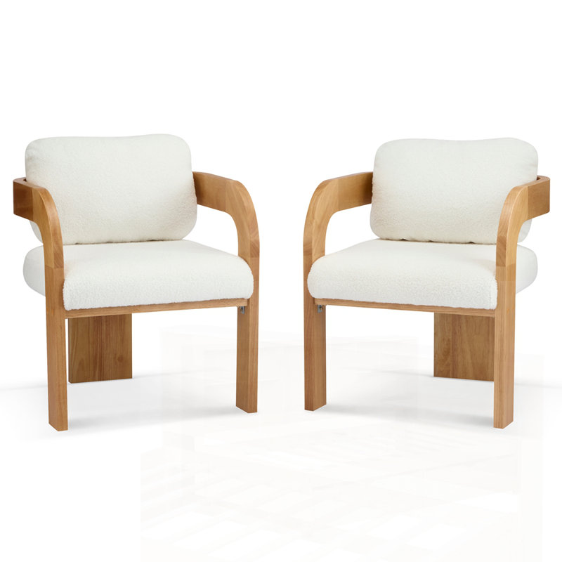 Chaises de salle à manger confortables avec tissu décoratif et structure en bois massif pour des sièges élégants et durables
