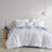 Blue/White Reversible 4 Piece Comforter Set-70635838