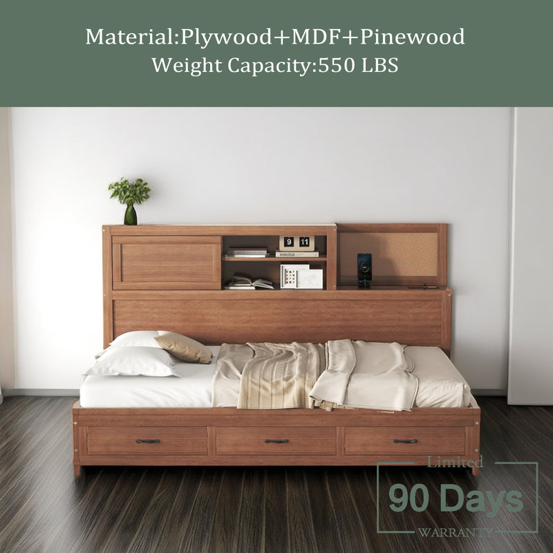 Kardin Daybed, Full, Brown