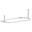 29.5" Oval Fixed Shower Curtain Enclosure-29646527