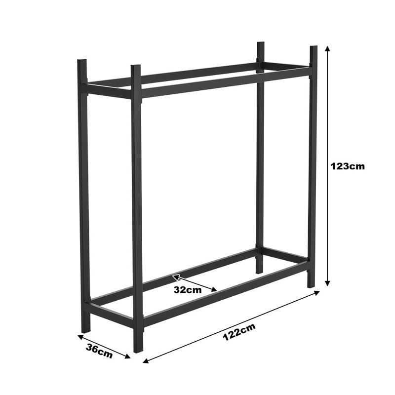 Marcetta 122cm W Metal Log Rack