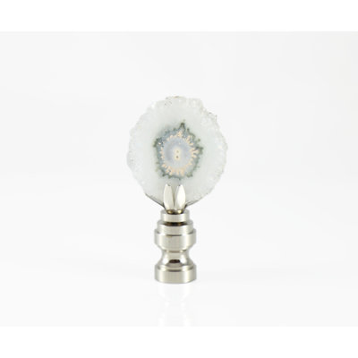 Decorative Crystal Slice Geode Lamp Finial