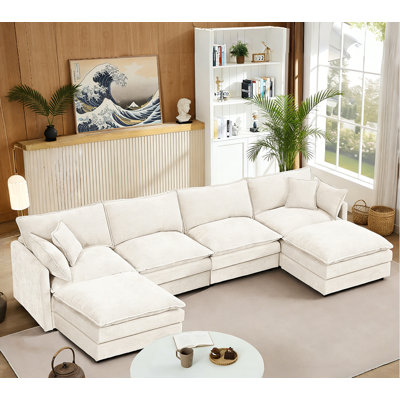 Modular Sectional Sofa U Shaped Couch Set