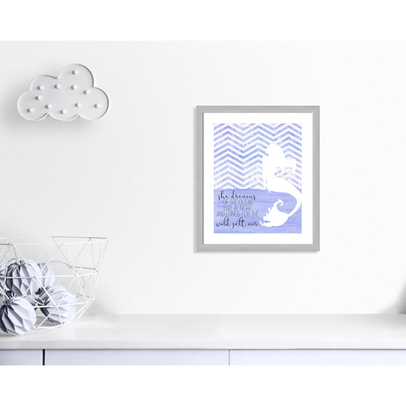 Adhésif décoratif She Dreams, H 24,5 po x l 20,5 po x P 0,6 po, Encadré plat argent