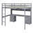 Loft Bed With Desk,Cabinets,Drawers And Bedside Tray,Charging Station-235651847