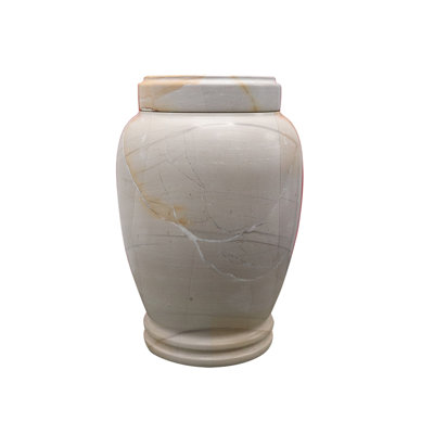 Urne de crémation décorative en marbre pour adultes, motif marbré, grande capacité