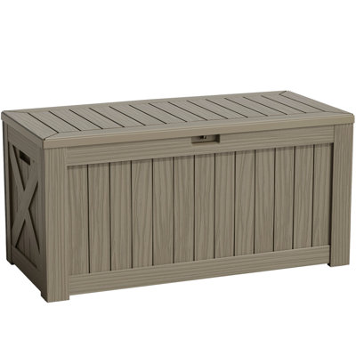 120 Gallons Water Resistant Lockable Deck Box
