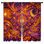 Rideaux de fenêtre à motif de mandala éclatant diaphane et obscurcissant - 2 panneaux
