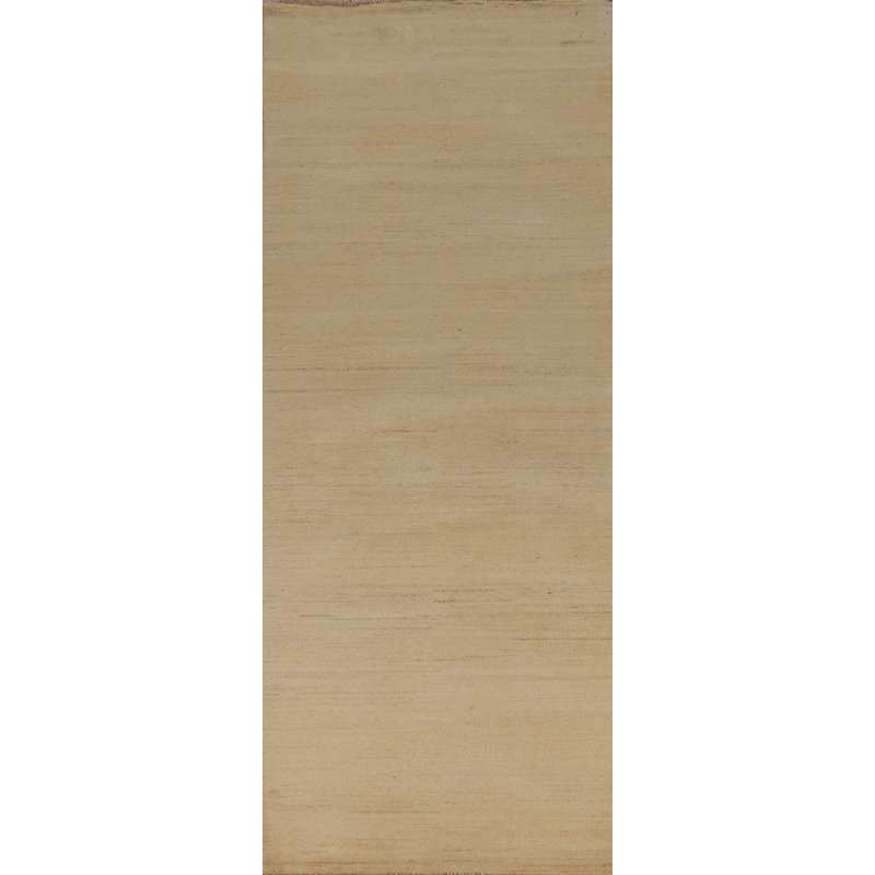 Solid Gabbeh Modern Runner Rug 3x10