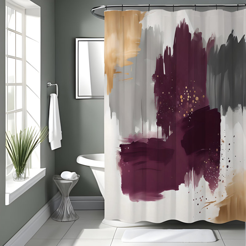Rideau de douche Pleuvoir, H 93 po x l 70 po