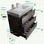 Meuble-lavabo autoportant de 36 po avec évier, grand meuble-lavabo autoportant pour salle de bain moderne, lavabo une pièce sans drain ni robinet, pré-assemblé-107238836-107238833