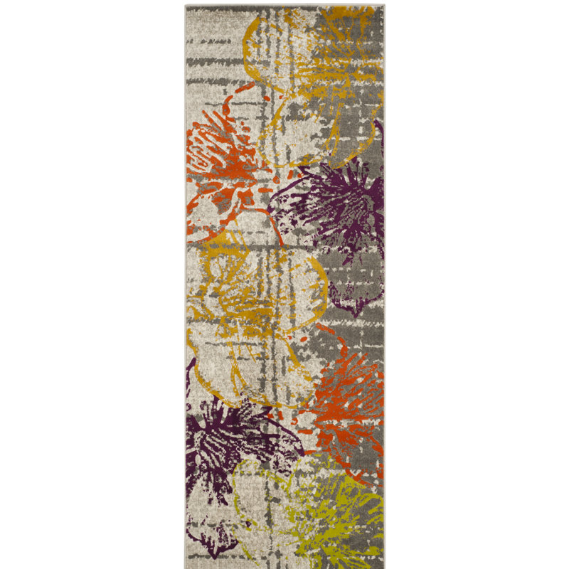 Charis Porcello Performance Floral Rug, Runner 2'4" x 9'