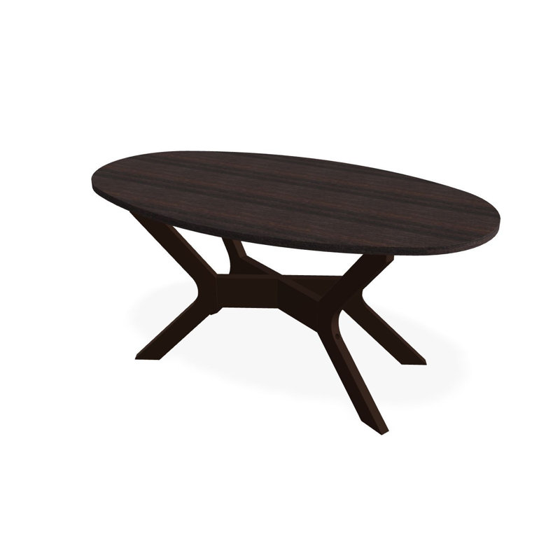 Table basse d'extérieur 24 po x 42 po, Brun / Kona, Polymère de qualité marine