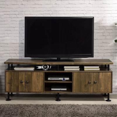 Meuble télé 2 tablettes Rustic Oak