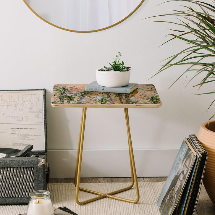 Table de bout Pastel Palm Trees