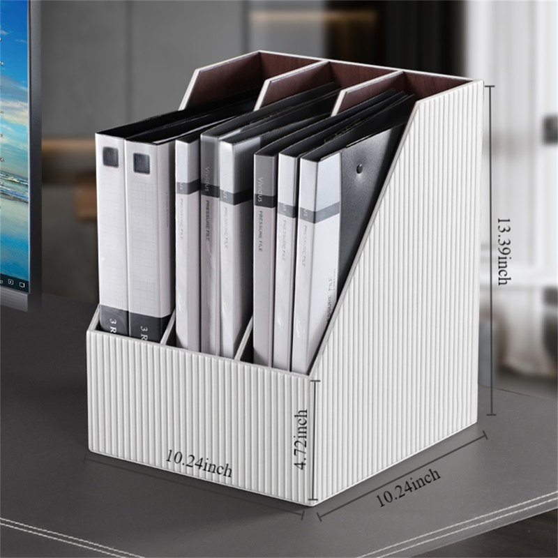 Porte-revues en bois manufacturé Xania, Blanc