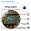 Horloge murale de table de billard unique de style rétro - horloge murale moderne en verre 12 po