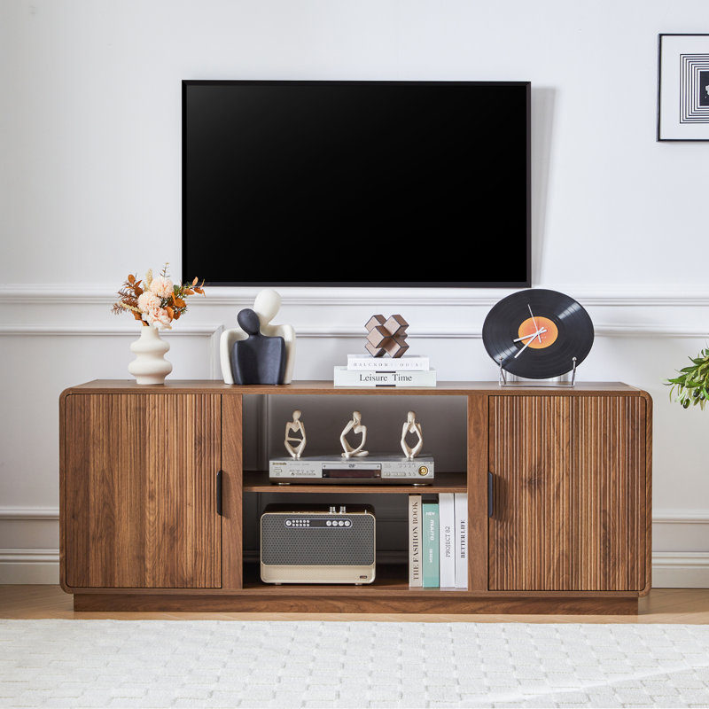 Gehsen 60" TV Stand with Storage, Brown