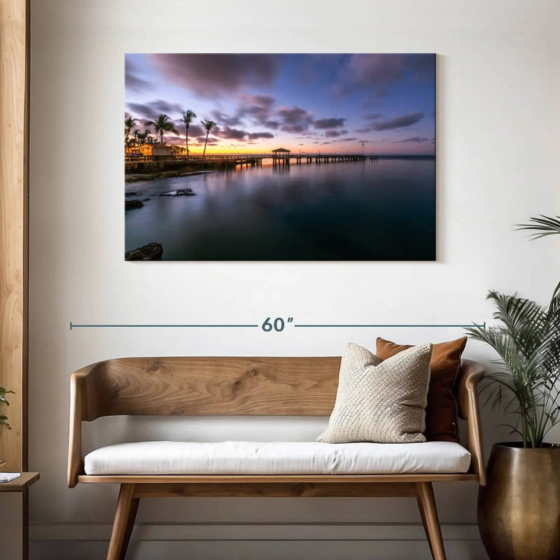Blue sky key west dock Aletra, H 30 po x l 45 po