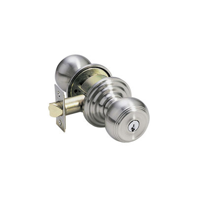 Bouton de porte à clé avec rosette régulier Waverly
