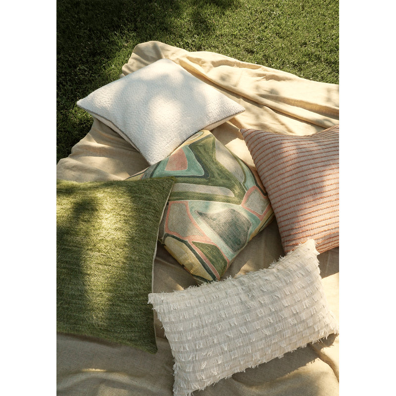 Demetria Decorative Pillow, Guava, Square 24"