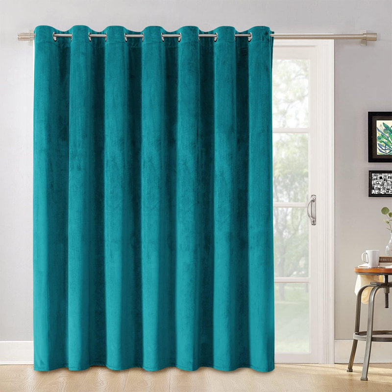 Karlyle Single Curtain Panel, 52" W x 84" H, Light Blue