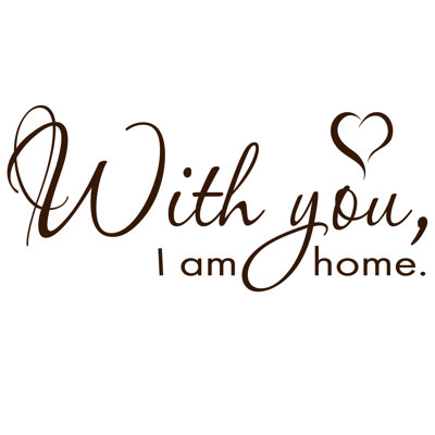 Décalcomanie murale avec vous, "i is home"