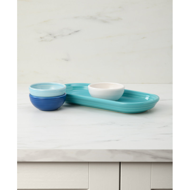 Fiesta Sunset Horizon Mixed Colours 4-Piece Condiment Set, Mixed Coastal