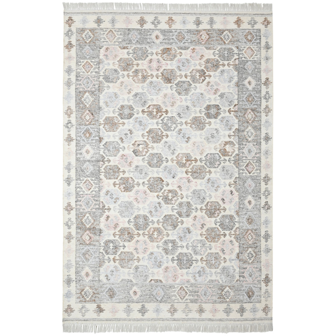 Abstract Hand Woven 200cm X 290cm Indoor / Outdoor Area Rug