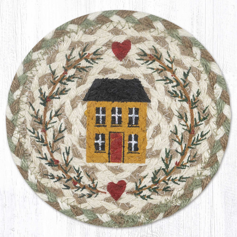  Grand sous-verre rond 7 po x 7 po LC-660 House & Garland