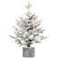 Arbre de Noël 3 pi avec base en pot, 70 lumières DEL blanc chaud, 365 pointes, branches en PE + PVC, 7 pommes de pin parfaites pour les petits espaces et les décorations des Fêtes