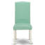 Ensemble de coin-repas 3 pièces pour petits espaces comprenant une table de cuisine ronde avec piédestal et 2 chaises de salle à manger Parson en simili cuir pour étang, 36 x 36 po, lin blanc-588374900-638415236-638415237