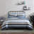Perry Ellis Portfolio Palo Blue Stripe Reversible Bed in a Bag Comforter Set-100731156