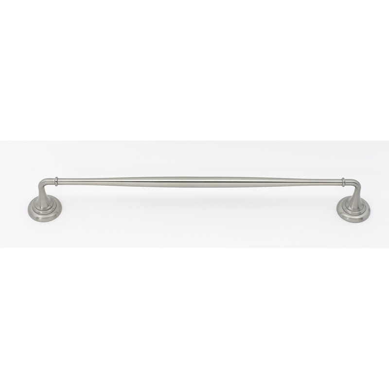 Charlies Towel Bar, Satin Nickel, 2" H x 32" L x 2.75" D