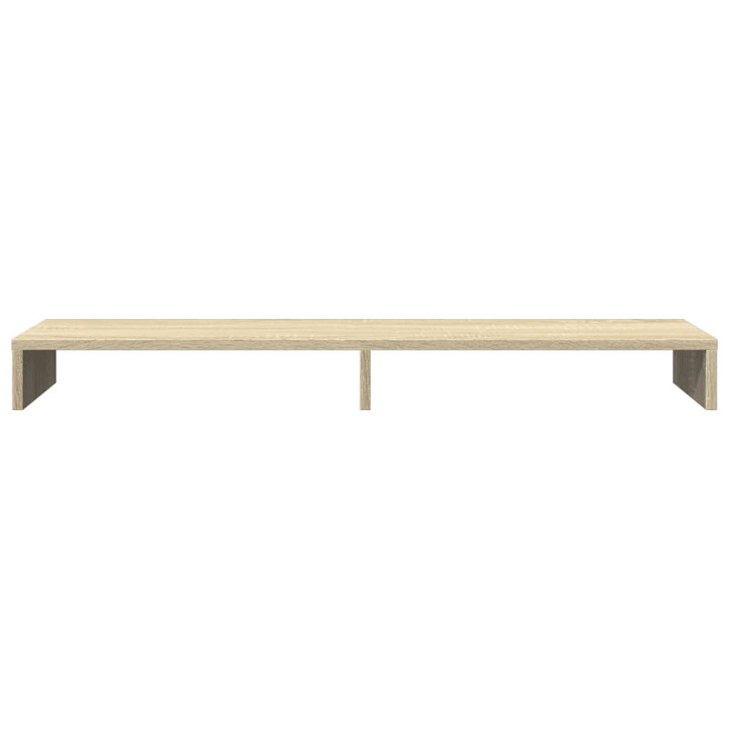Bata Manufactured Wood Monitor Stand, Sonoma Oak, 10cm H x 100cm W x 27cm D