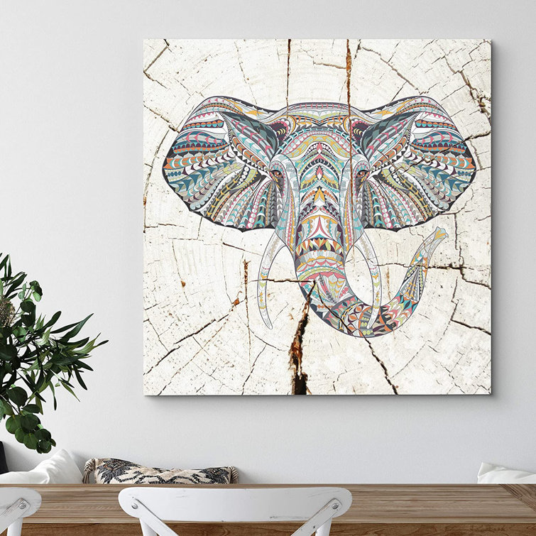 tribal african elephant drawing