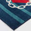 Tapis intérieur / extérieur rayé bleu / bleu marine / rouge / ivoire Enno-2103881088